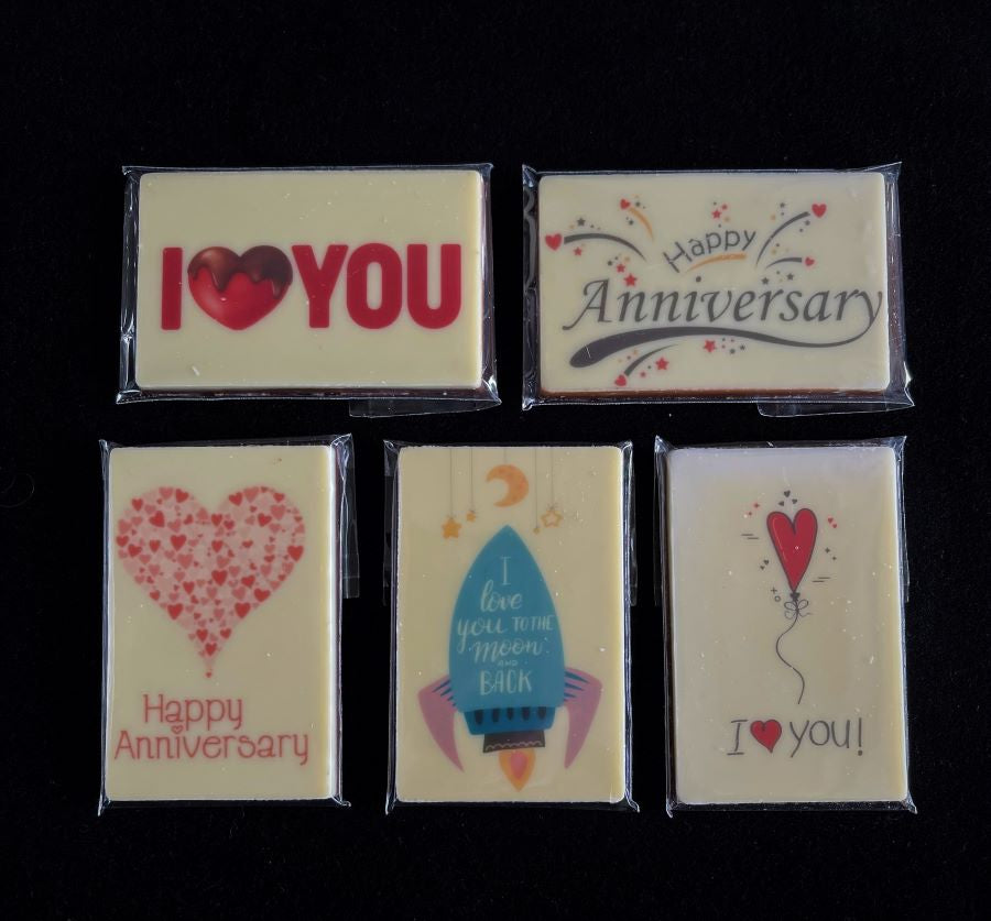 Happy Anniversary Chocolate Card Greeting Card