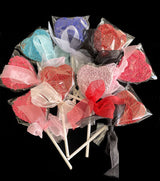 Chocolate Love Heart Lollipops Small